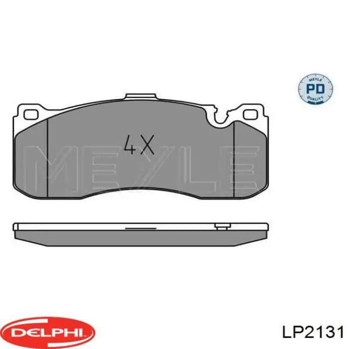 LP2131 Delphi Передні гальмівні колодки