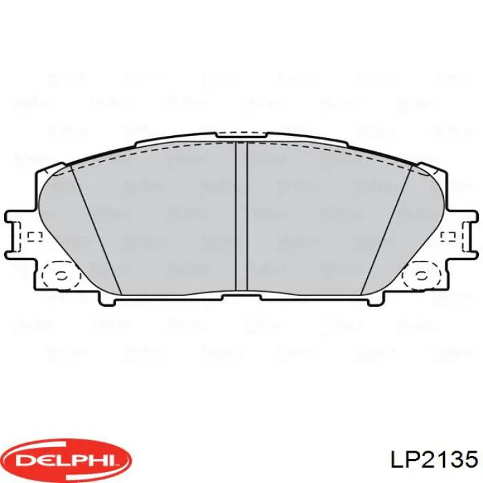 LP2135 Delphi Передні гальмівні колодки