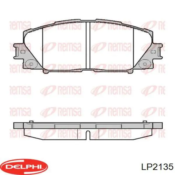 Купити LP2135 Delphi Колодки гальмівні передні, дискові