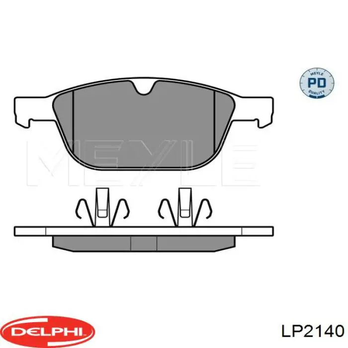 LP2140 Delphi Передні гальмівні колодки