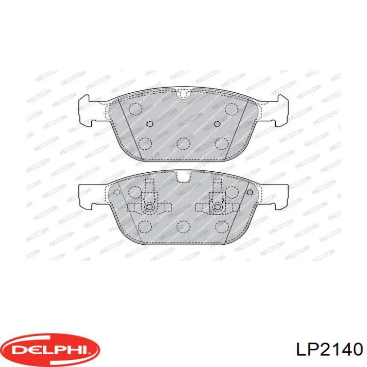 Гальмівні колодки Delphi LP2140 ціна, від 50.51 USD