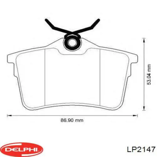 Купити LP2147 Delphi Задні колодки
