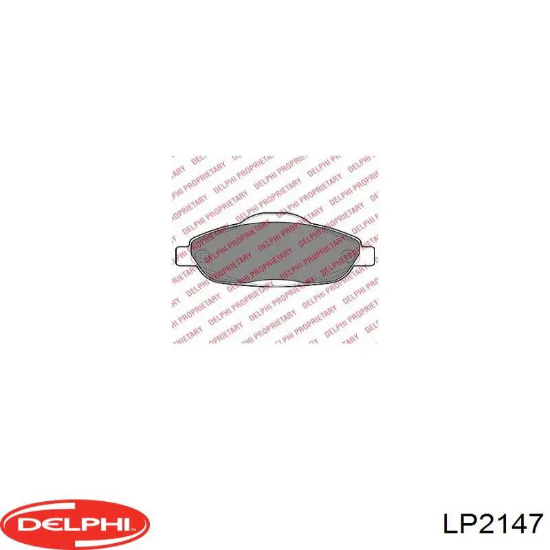 LP2147 Delphi Колодки гальмівні задні, дискові