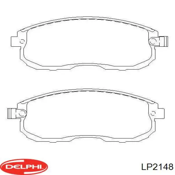 Передні тормозні колодки LP2148 Delphi