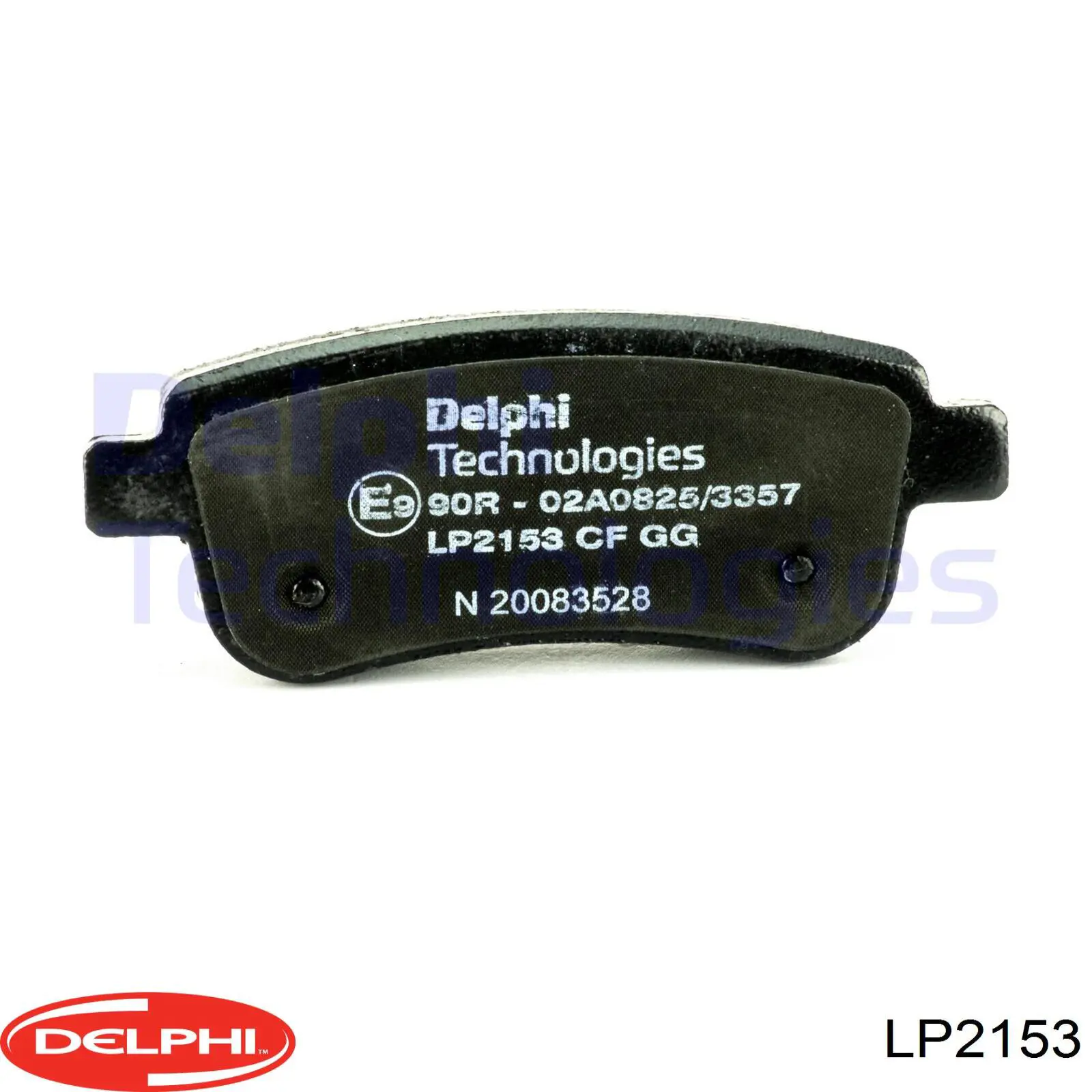 LP2153 Delphi колодки гальмові задні, дискові