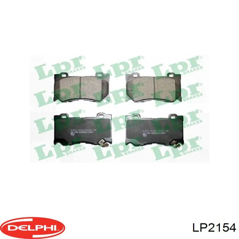 Задні гальмівні колодки Delphi LP2154 ціна, від 22.07 USD