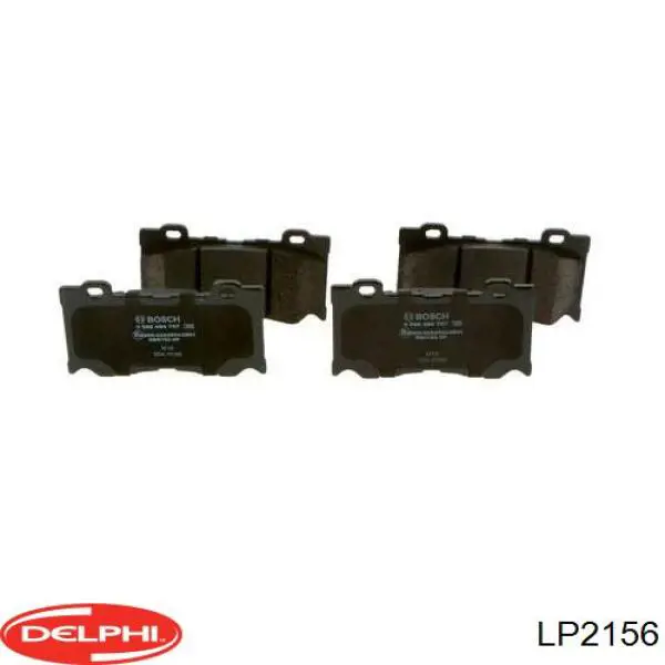 Гальмівні колодки Delphi LP2156 ціна, від 31.23 USD