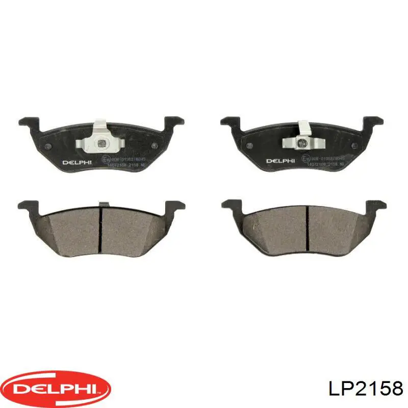 LP2158 Delphi Колодки гальмівні задні, дискові
