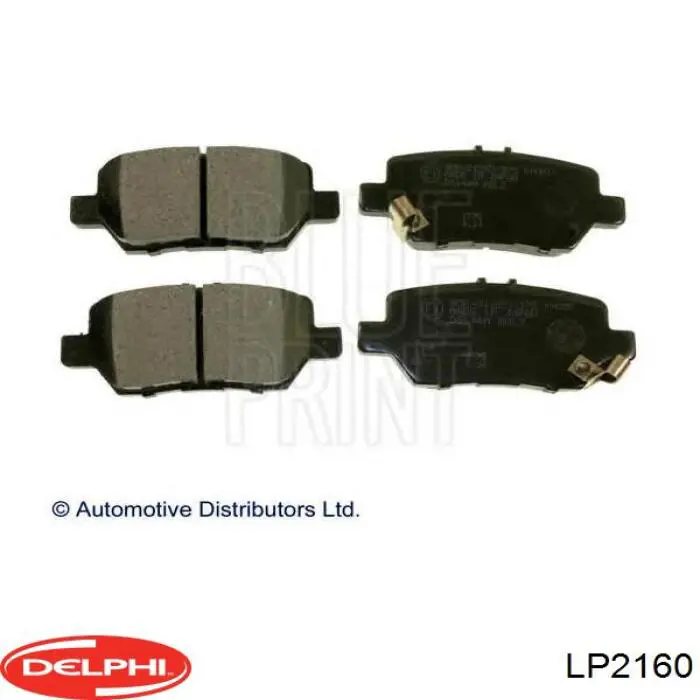 Задні гальмівні колодки Delphi LP2160 ціна, від 28.66 USD