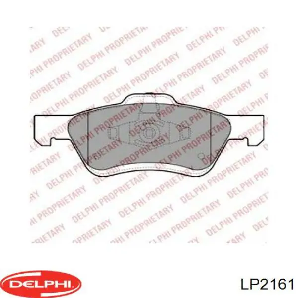 Колодки гальмівні передні, дискові LP2161 Delphi