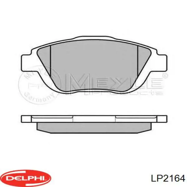 Купити LP2164 Delphi Колодки гальмівні передні, дискові