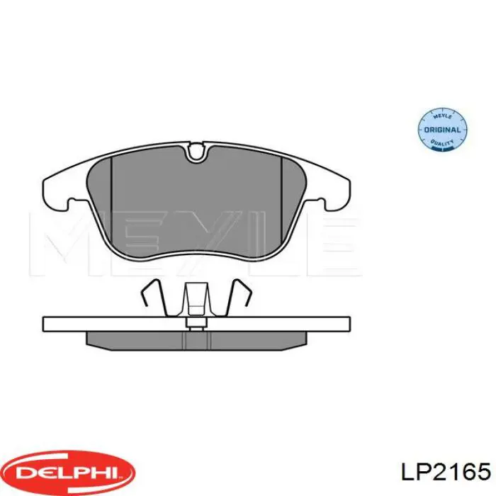 Колодки гальмівні передні, дискові LP2165 Delphi