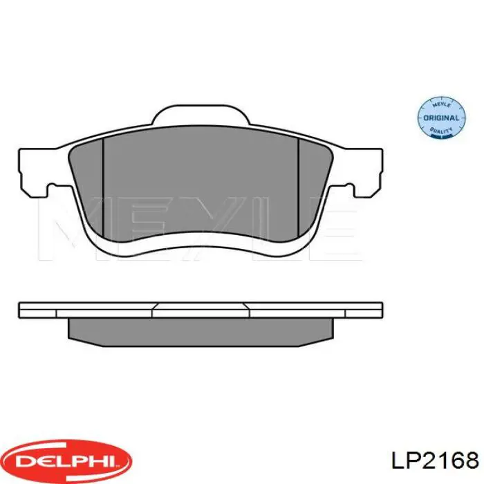 Колодки гальмівні передні, дискові LP2168 Delphi