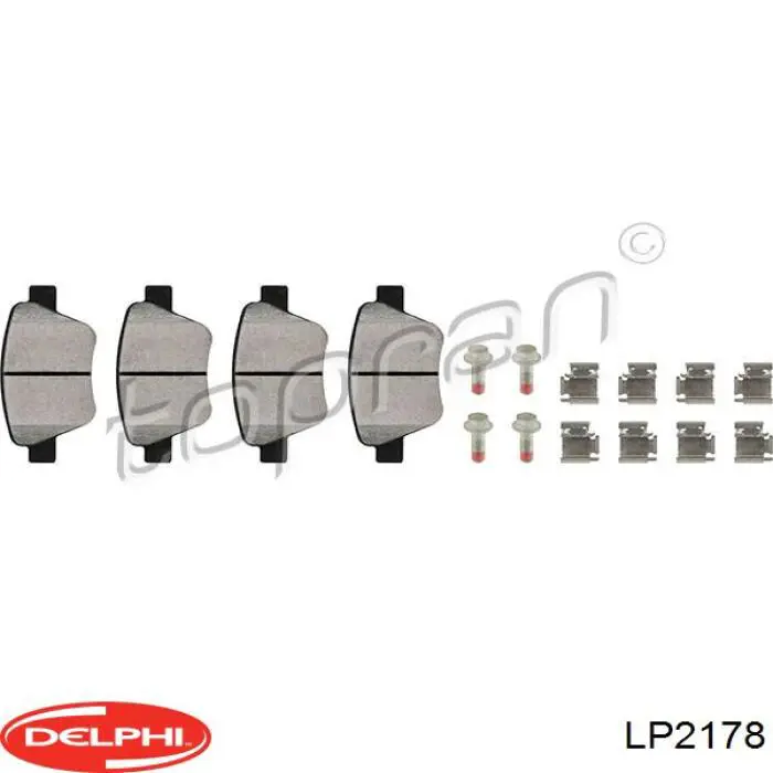 Купити LP2178 Delphi Задні колодки