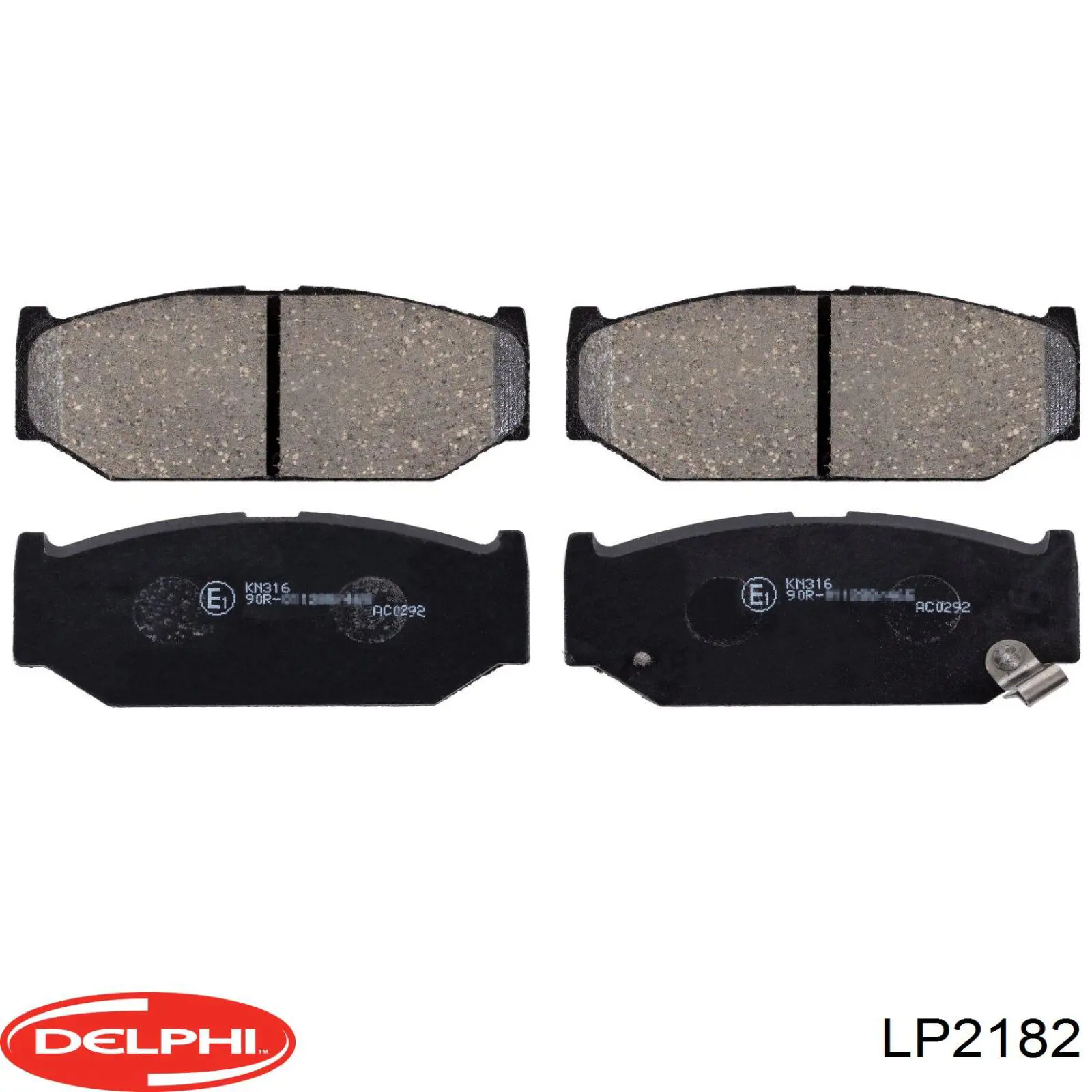 LP2182 Delphi колодки гальмівні передні, дискові