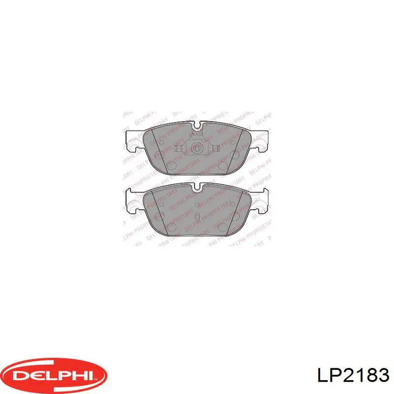 LP2183 Delphi колодки гальмівні передні, дискові