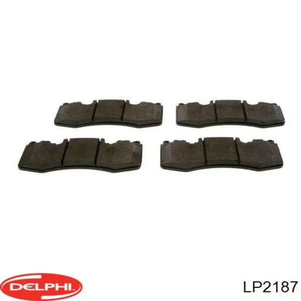 Купити LP2187 Delphi Колодки гальмівні передні, дискові