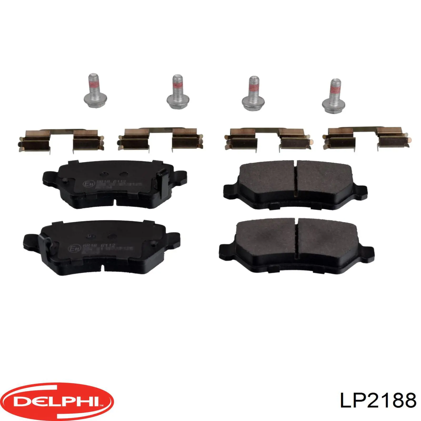 LP2188 Delphi Колодки гальмівні задні, дискові