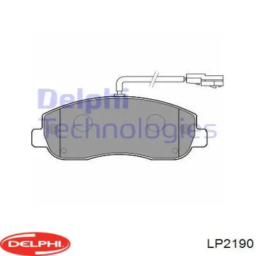 Колодки гальмівні передні, дискові LP2190 Delphi