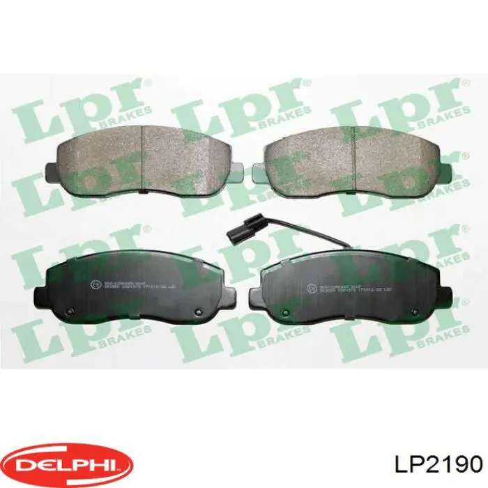 Купити LP2190 Delphi Колодки гальмівні передні, дискові