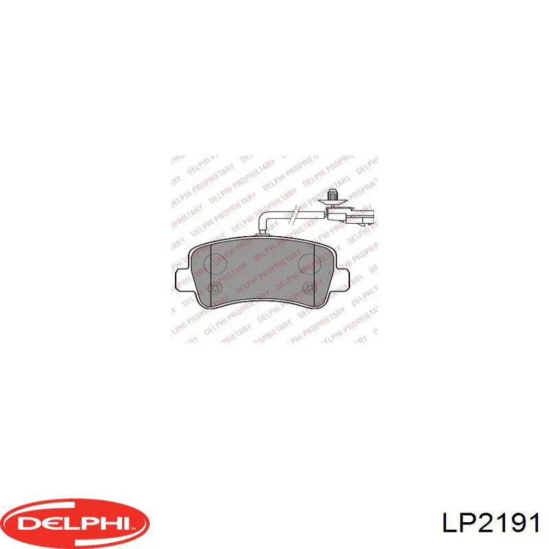 Задні гальмівні колодки LP2191 Delphi