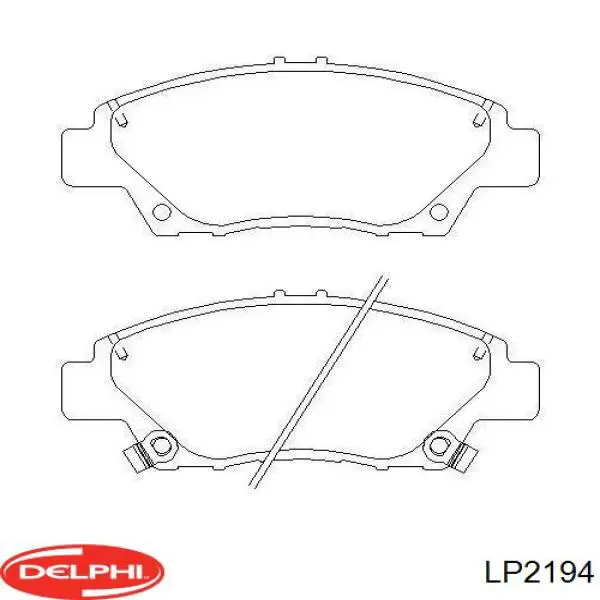 LP2194 Delphi Передні гальмівні колодки