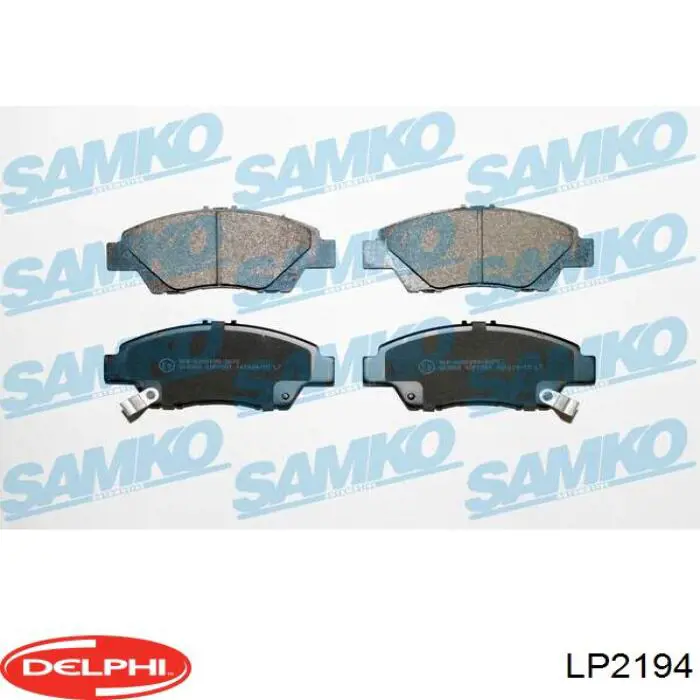 Передні тормозні колодки LP2194 Delphi
