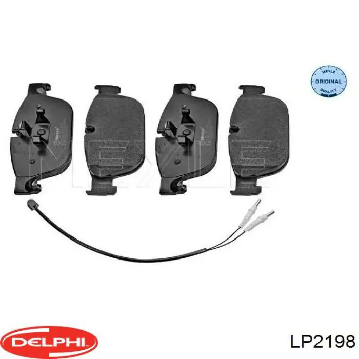 Гальмівні колодки Delphi LP2198 ціна, від 43.46 USD