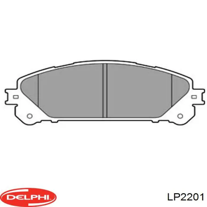 Колодки гальмівні передні, дискові LP2201 Delphi