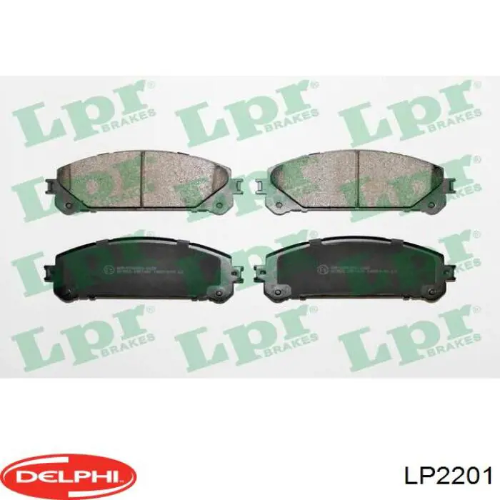 Гальмівні колодки Delphi LP2201 ціна, від 40.82 USD