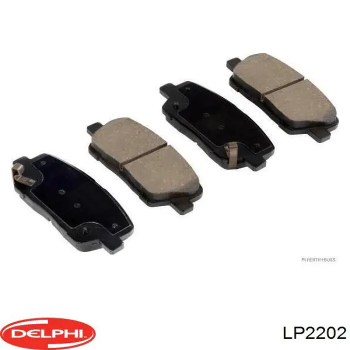Купити LP2202 Delphi Задні колодки
