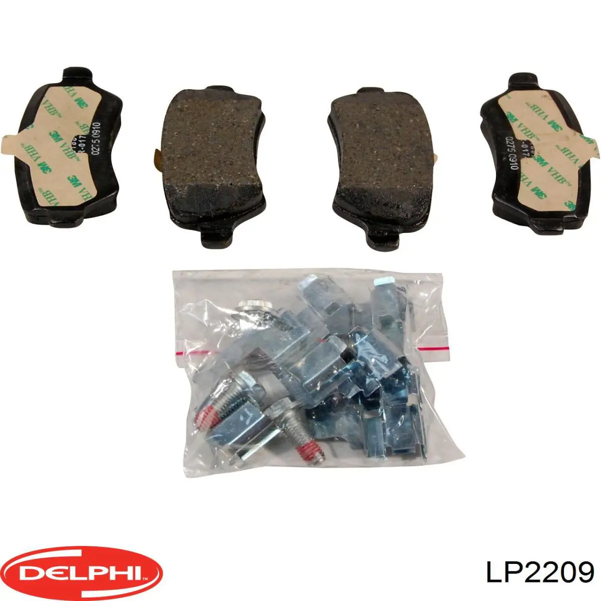 LP2209 Delphi Колодки гальмівні задні, дискові
