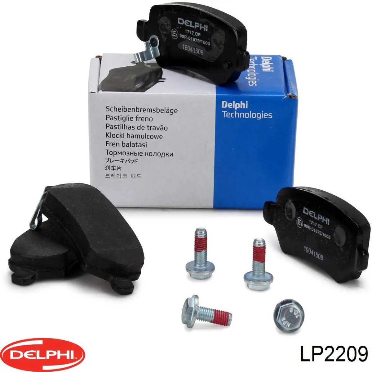 Задні гальмівні колодки Delphi LP2209 ціна, від 20.89 USD