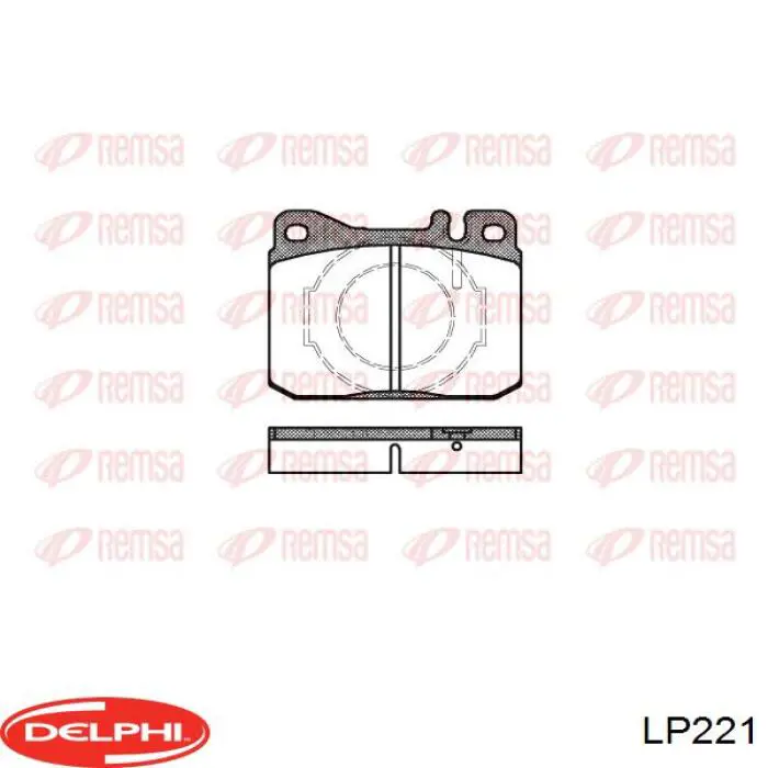 Гальмівні колодки Delphi LP221 ціна, від 15.20 USD