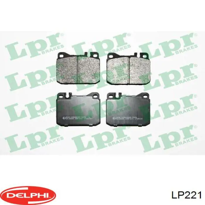 Гальмівні колодки Delphi LP221 ціна, від 15.20 USD
