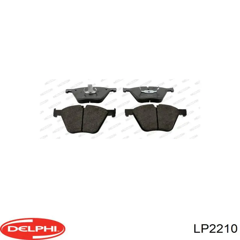 Купити LP2210 Delphi Колодки гальмівні передні, дискові