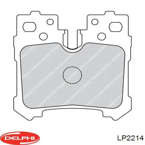 Задні гальмівні колодки Delphi LP2214 ціна, від 30.14 USD