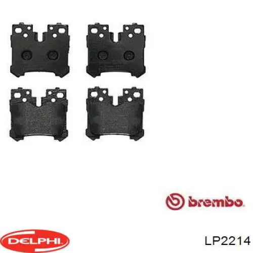 Купити LP2214 Delphi Задні колодки