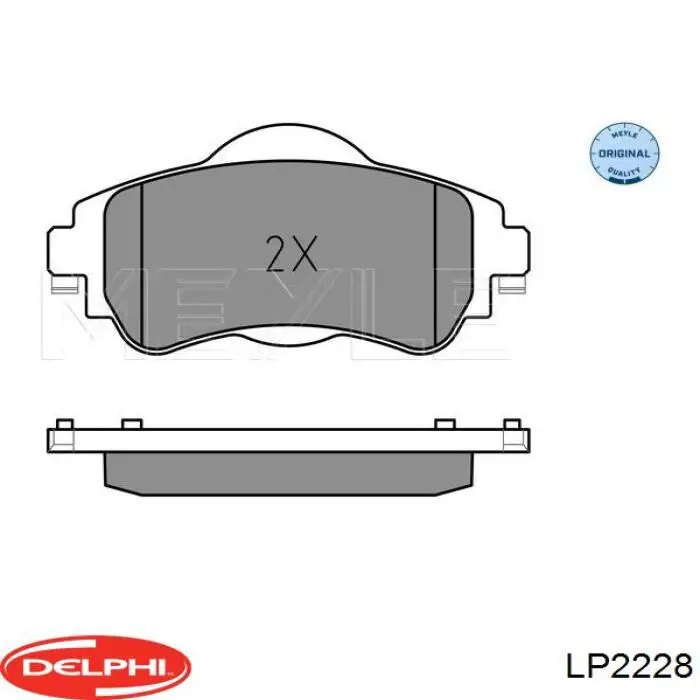 Гальмівні колодки Delphi LP2228 ціна, від 26.35 USD