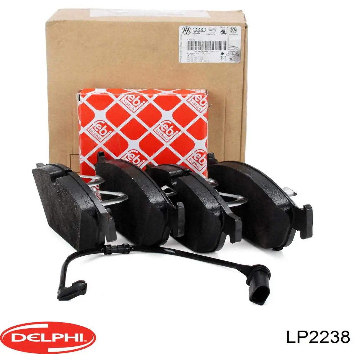 Купити LP2238 Delphi Колодки гальмівні передні, дискові