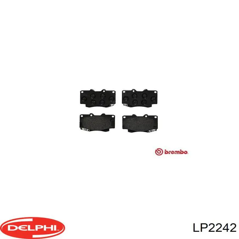 Передні тормозні колодки LP2242 Delphi