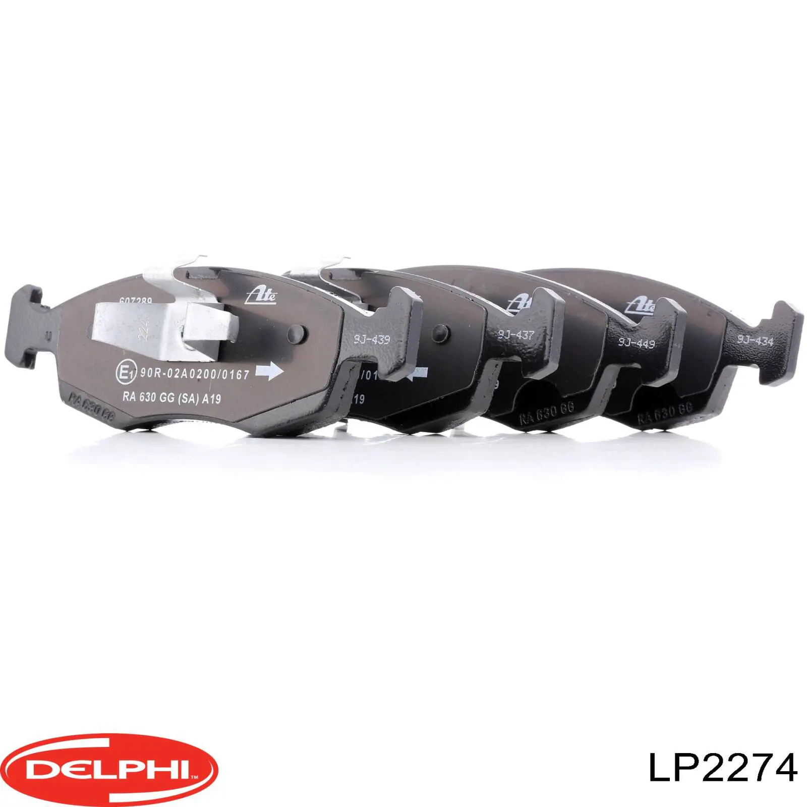 Купити LP2274 Delphi Колодки гальмівні передні, дискові