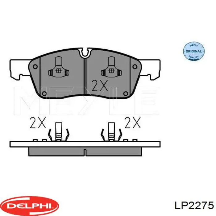 Гальмівні колодки Delphi LP2275 ціна, від 60.52 USD