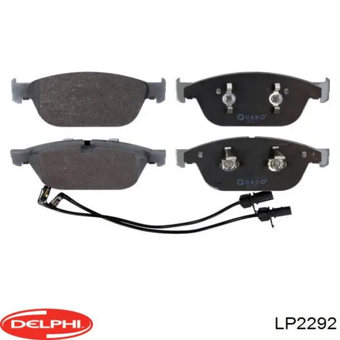 Купити LP2292 Delphi Колодки гальмівні передні, дискові