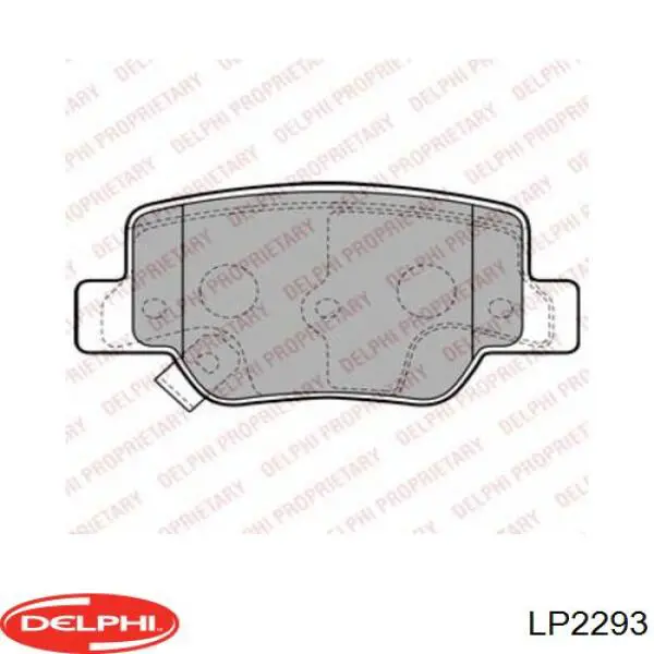 LP2293 Delphi Передні гальмівні колодки