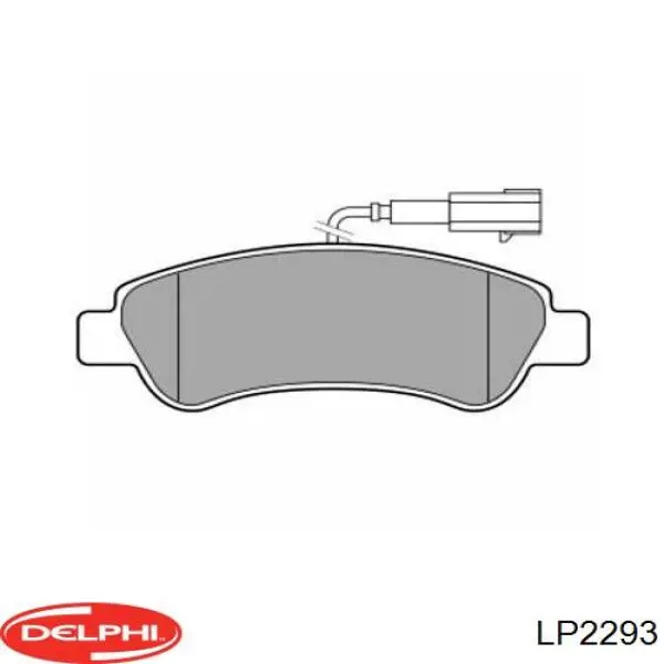 Передні тормозні колодки LP2293 Delphi