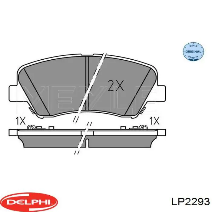 Тормозні колодки Delphi LP2293