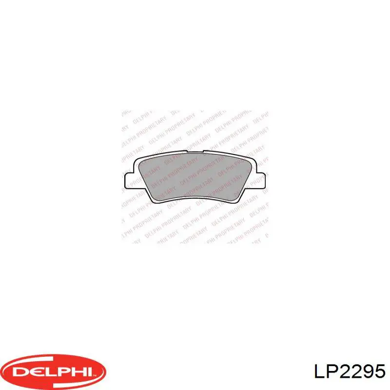 Задні гальмівні колодки LP2295 Delphi