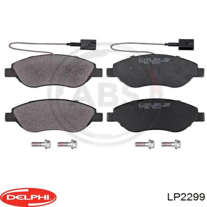 LP2299 Delphi колодки гальмівні передні, дискові