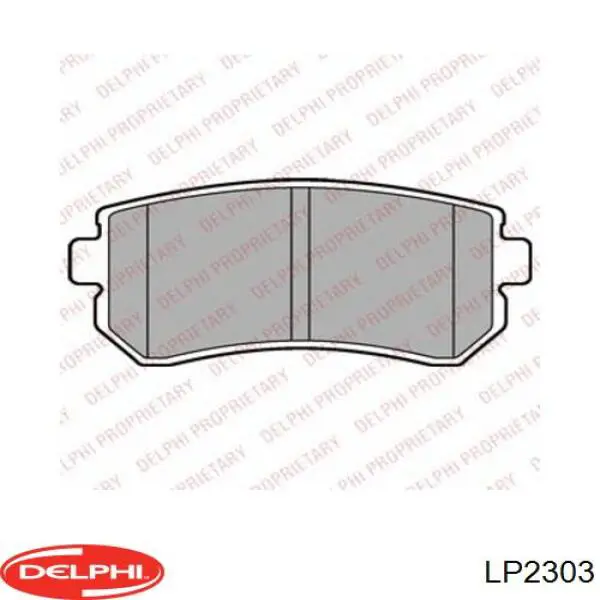 Задні гальмівні колодки Delphi LP2303 ціна, від 20.33 USD
